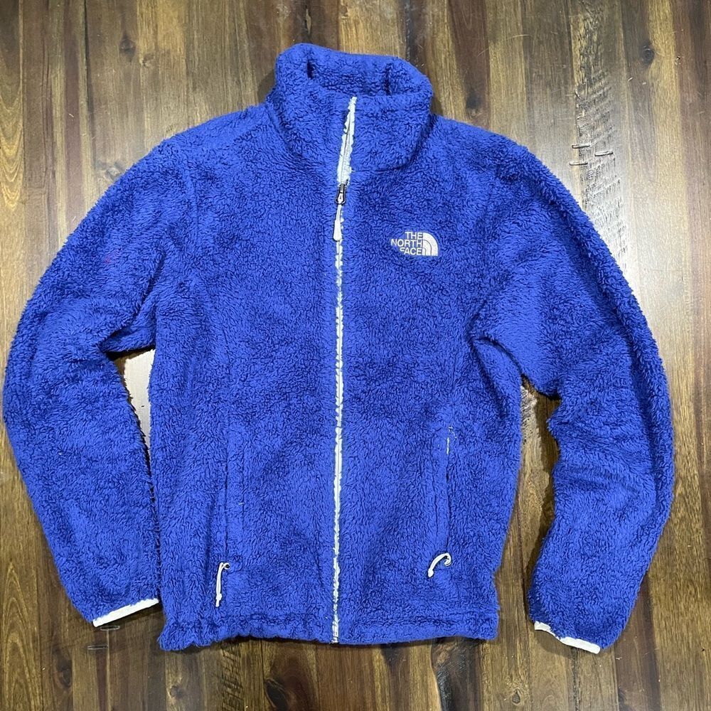 North Face Blue Fleece Full Zip Jacket, Women's Size Small